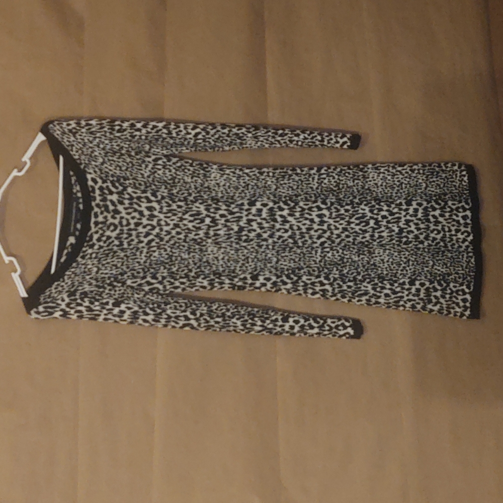 French Connection Leopard Jacquard dress
